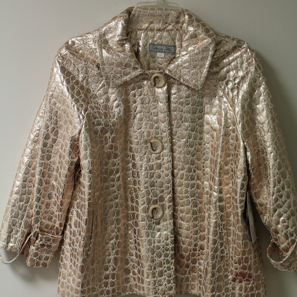 Rose Gold Metallic Petite Croce Jacket